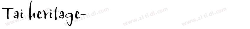 Tai heritage字体转换